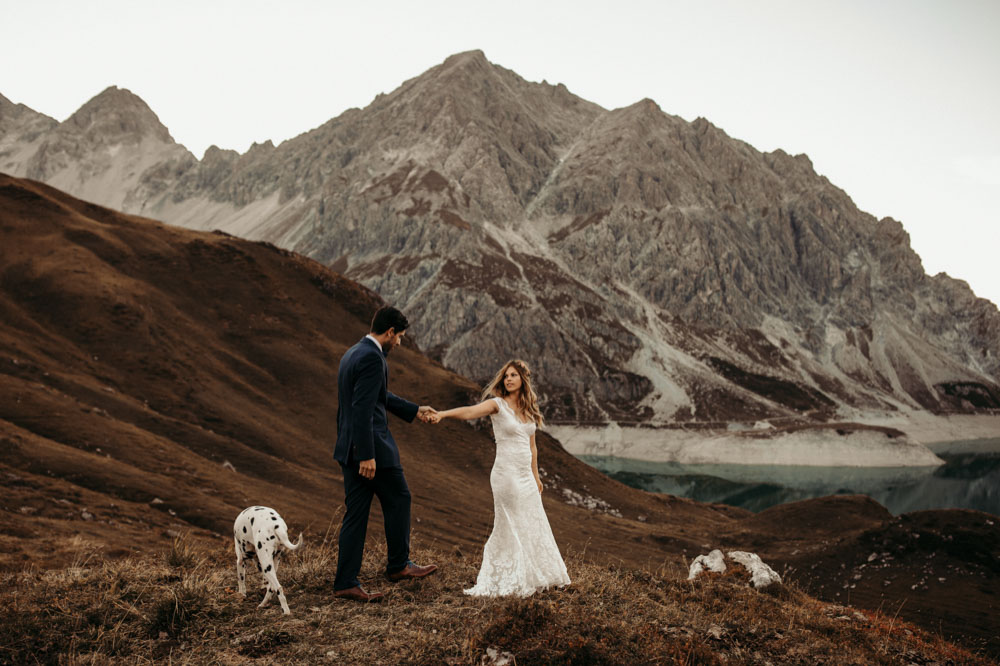 After Wedding Mountain Shoot Austria Europe