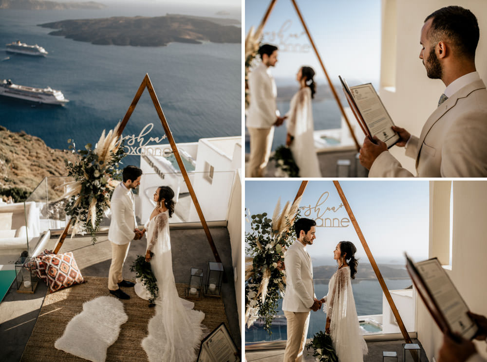 Santorini Elopement Photographer Videographer