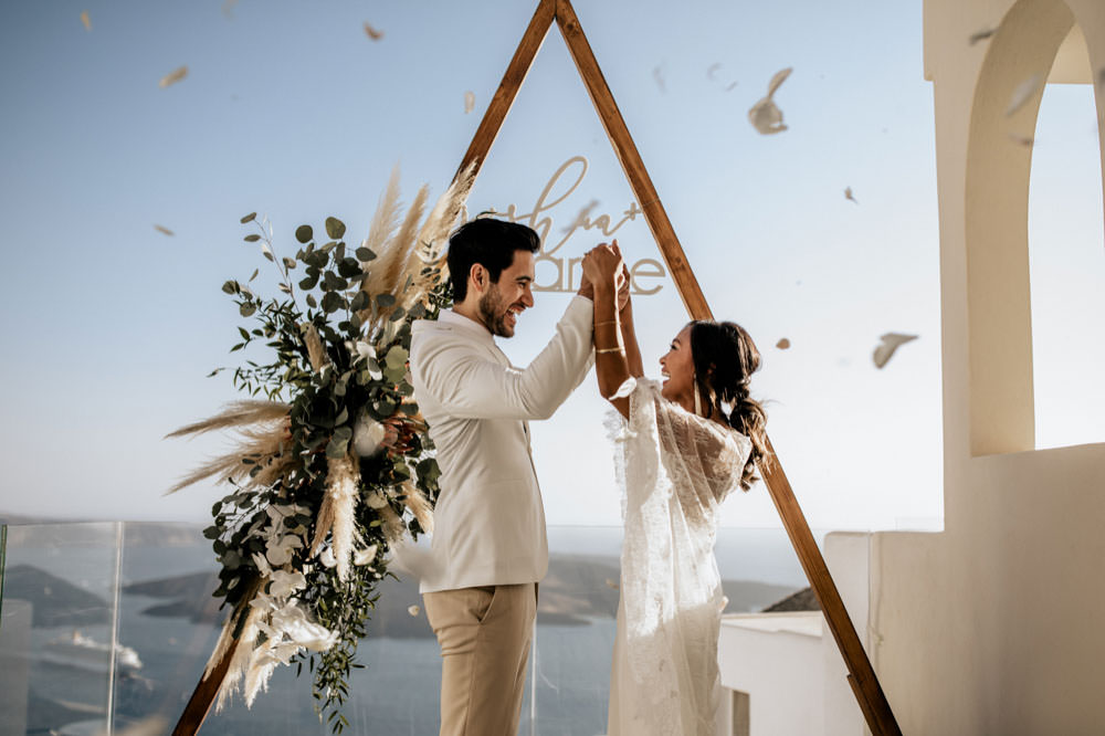 Santorini Elopement Photographer Videographer