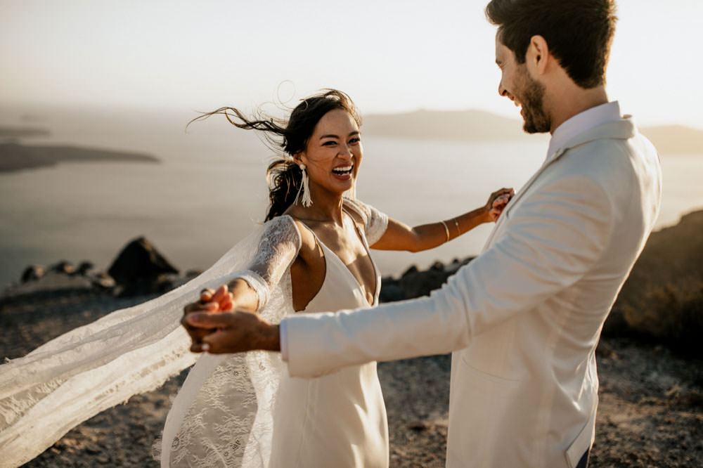 Santorini Elopement Photographer Videographer