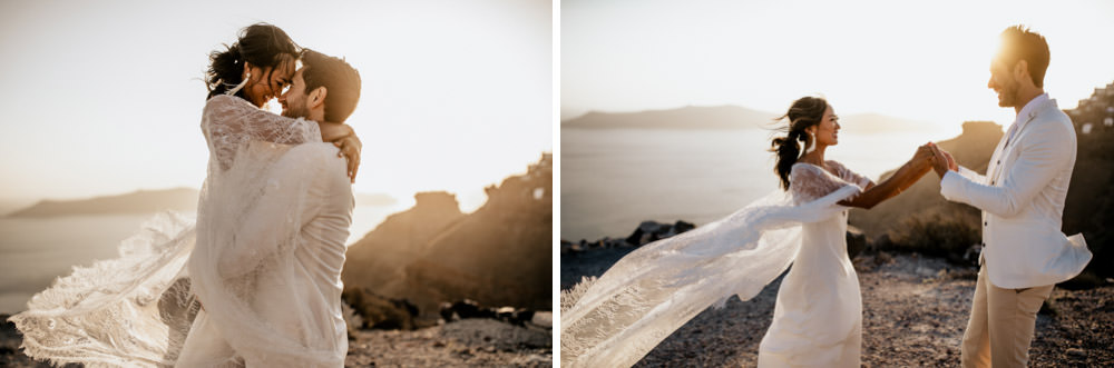 Santorini Elopement Photographer Videographer