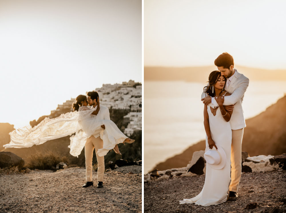 Santorini Elopement Photographer Videographer