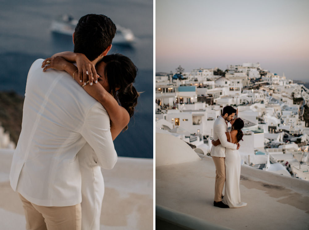 Santorini Elopement Photographer Videographer