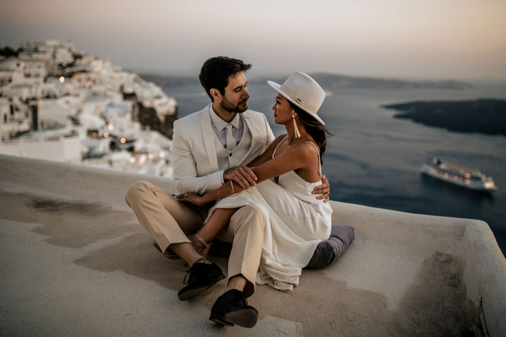 Santorini Elopement Photographer Videographer