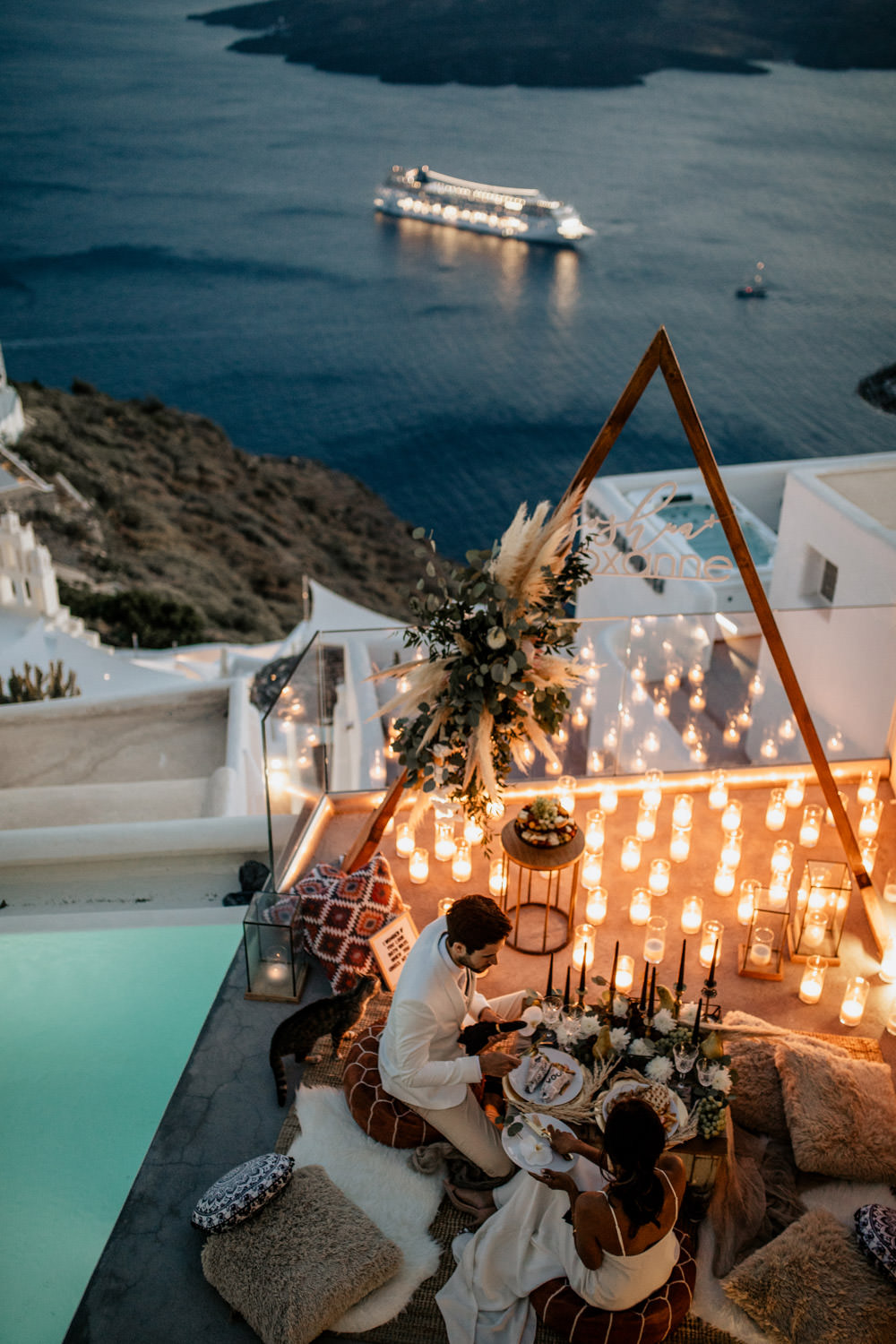 Santorini Elopement Photographer Videographer