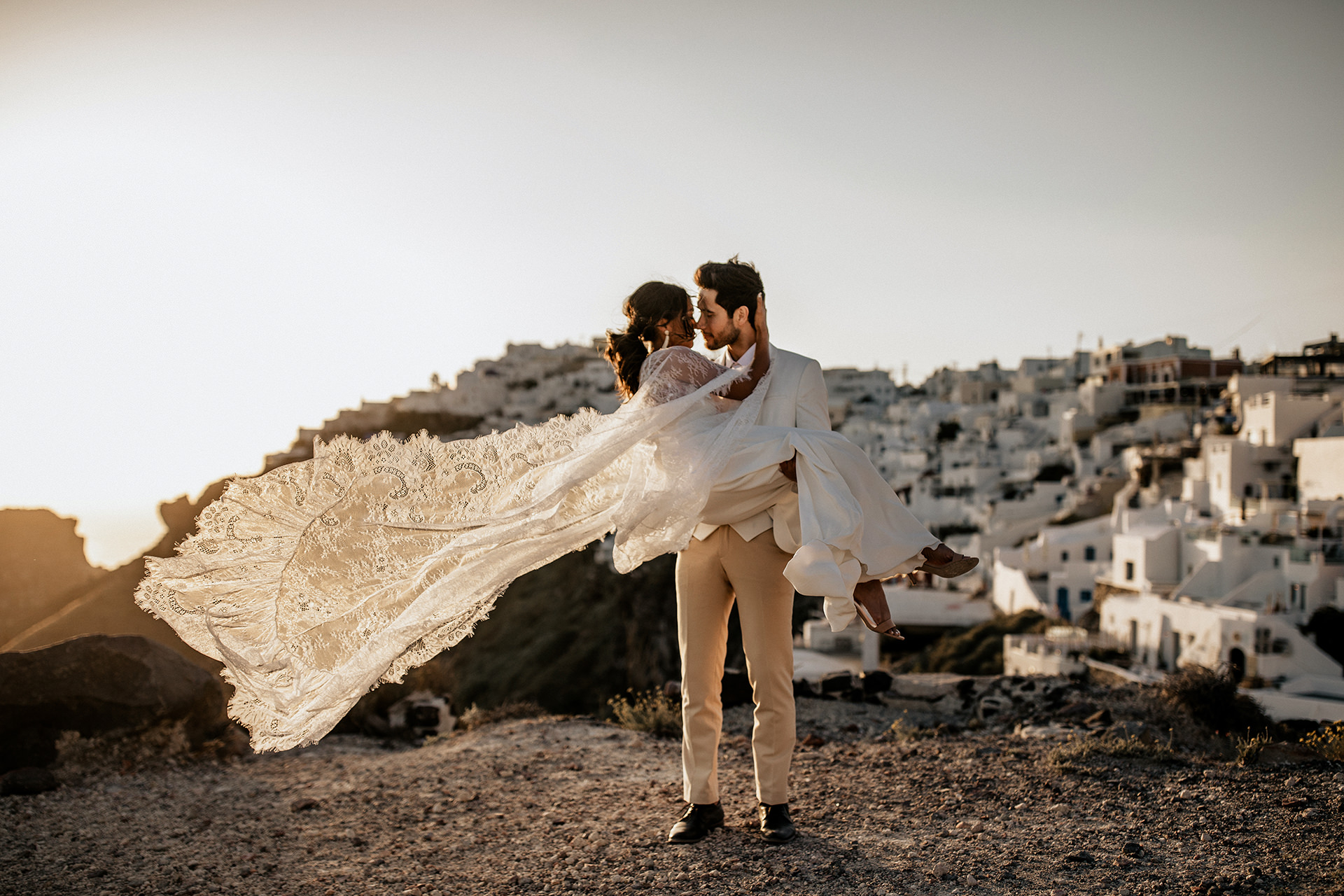 Santorini Elopement Photographer Videographer