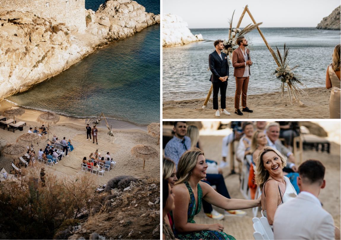 intimate wedding greek island photographer mykonos