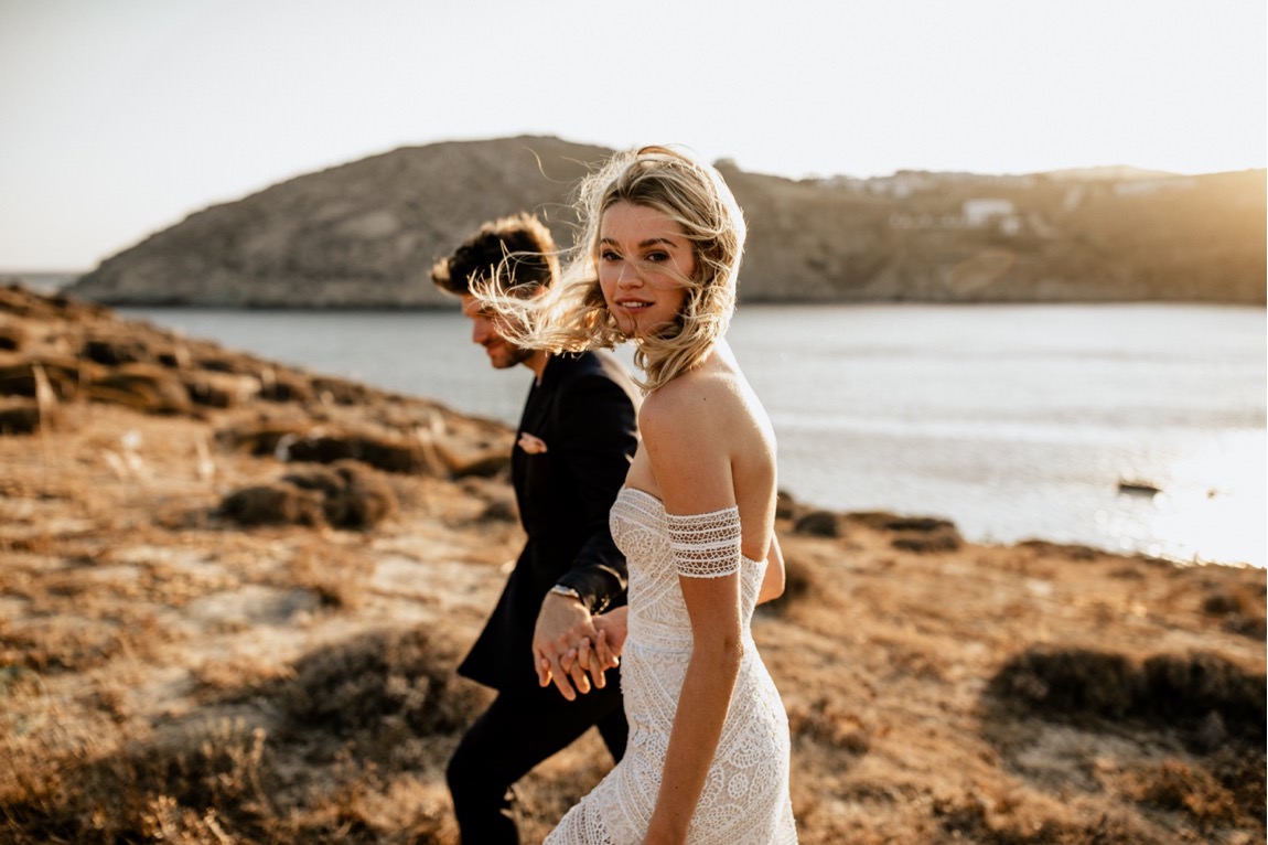 intimate wedding greek island photographer mykonos