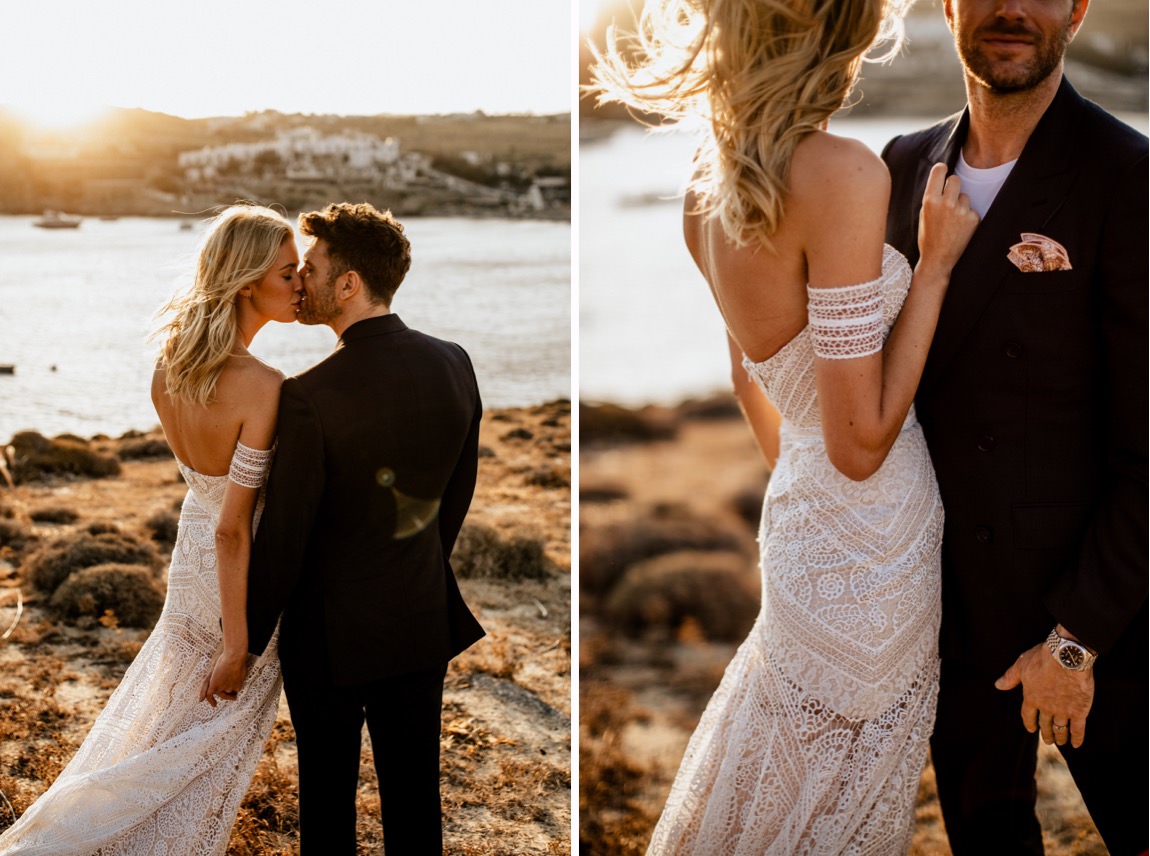 intimate wedding greek island photographer mykonos