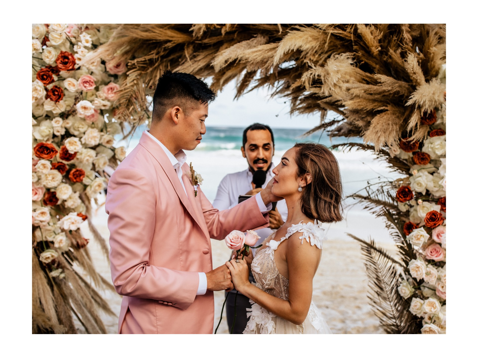 Casa Malca Wedding Beach Ceremony Tulum Photographer