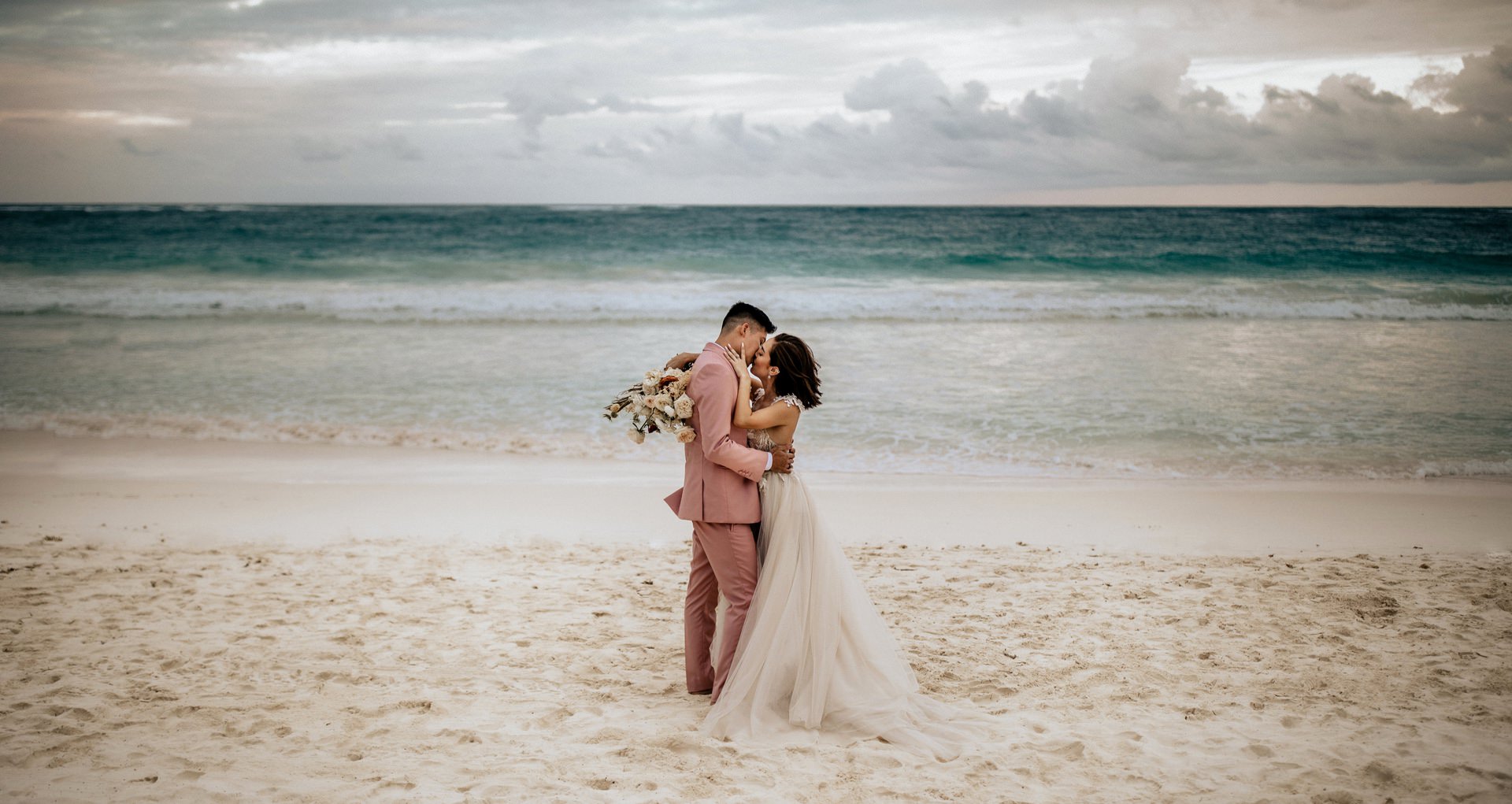 Casa Malca Wedding Beach Ceremony Tulum Photographer